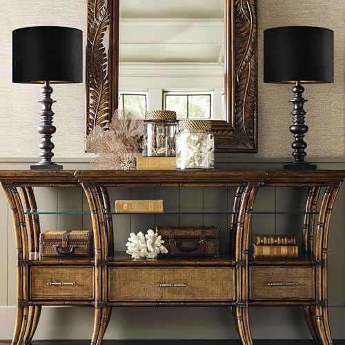 Black Velvet Lamp Shades (2 Count)