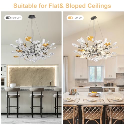 Black Modern Chandeliers for Dining Room