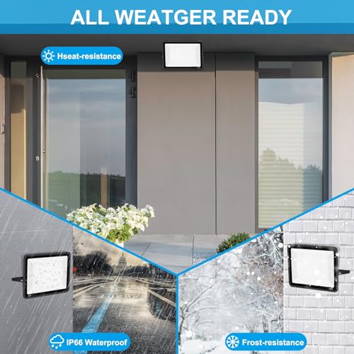 2 Pack 400W LED Flood Light Outdoor (2 Count)