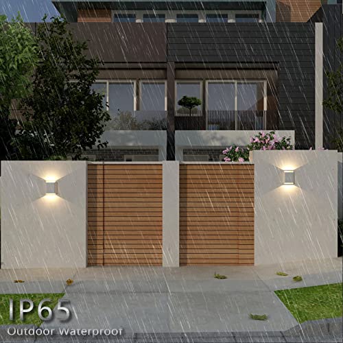 LED Wall Lights Outdoor Wall Sconces Dimmable 15.5W (2 Count)
