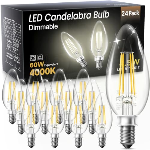 Candelabra LED Bulbs (12 Count)