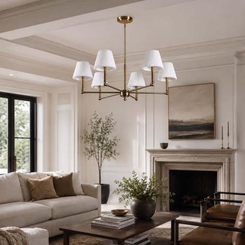 36" Brass Chandelier