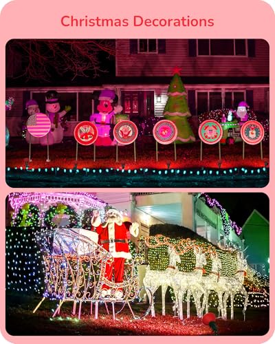 Dimmable Halloween Red PAR38 Flood LED Light Bulbs (4 Count)