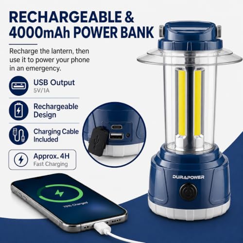 LED Camping Lantern Rechargeable