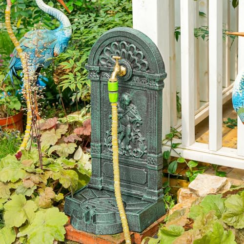 Freestanding Cast Iron Outdoor Water Column with Faucet