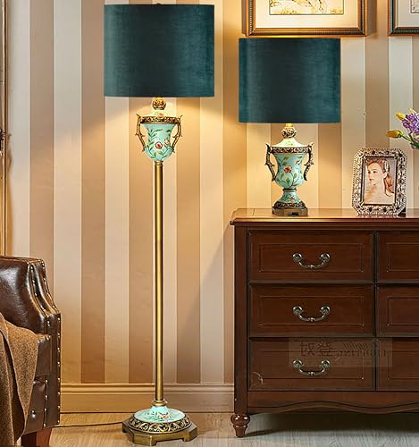 Green Velvet Lampshades Set of 2 (2 Count)
