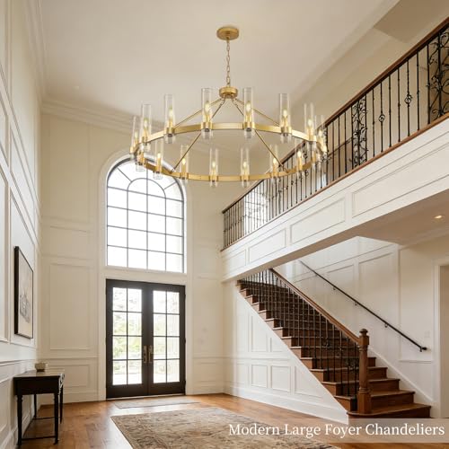 Gold Wagon Wheel Chandelier