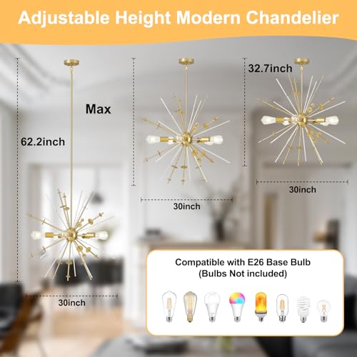 Gold Sputnik Chandelier