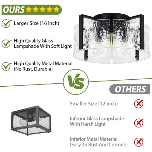 16" Semi Flush Mount Ceiling Light