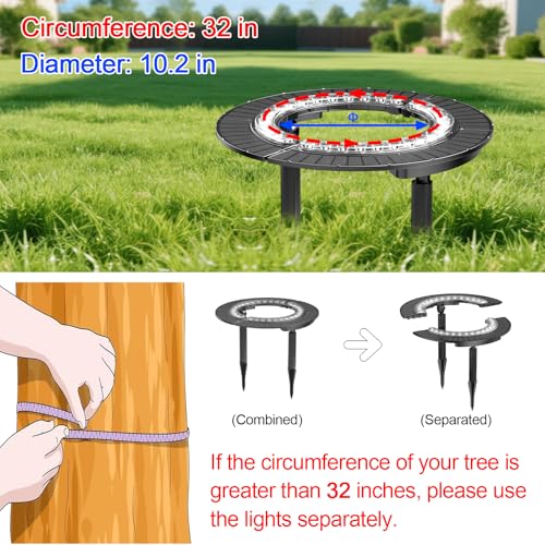 Wireless Solar Palm Tree Lights Outdoor