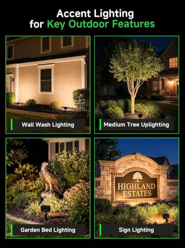 12V Landscape Flood Light (12W Warm White (3000K) / 4 Pack(Wiring Required))