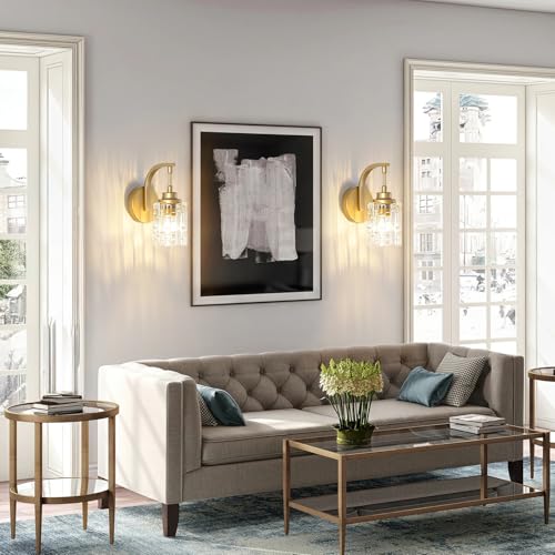 Gold Bathroom Wall Sconce Light