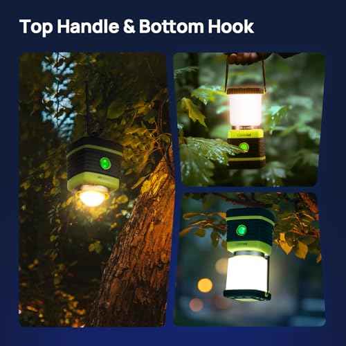 1000LM LED Camping Lantern Rechargeable (2 Count)