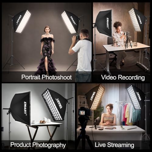 Softbox Lighting Kit with Grid