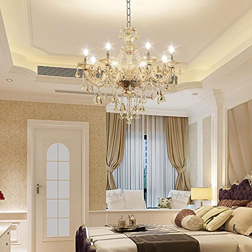 Modern Elegant K9 Crystal Chandelier 8 Lights