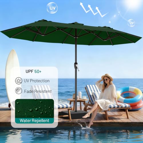 15FT Outdoor Patio Umbrella with Crank