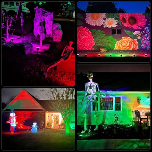 Solar Color Changing Spot Lights Outdoor (2 Count)