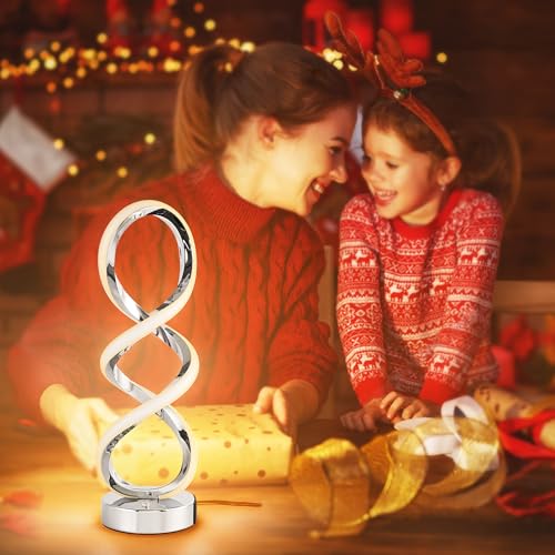 Modern Spiral LED RGB Table Lamp