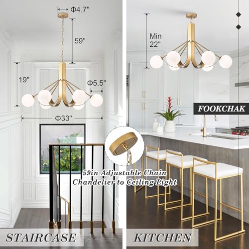 Mid Century Chandelier