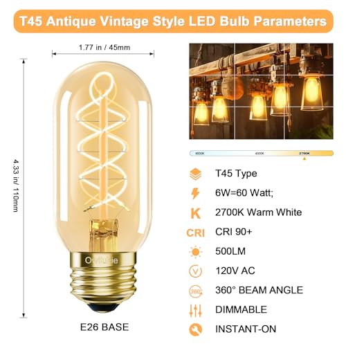 E26 LED Bulb 6W Equivalent 60 watt (4 Count)