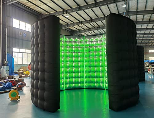 360 Photo Booth led Light Wall Silver Reflective Background LED Light Suitable for Birthday Parties