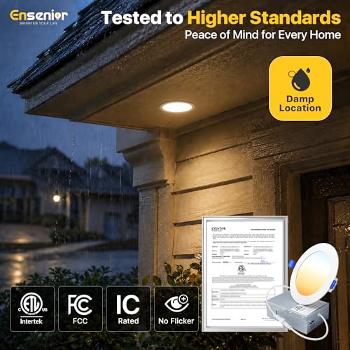 12 Pack 4 Inch LED Recessed Ceiling Light (12 Count)