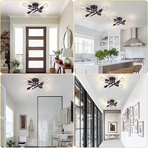 4 Light Semi Flush Mount Ceiling Light