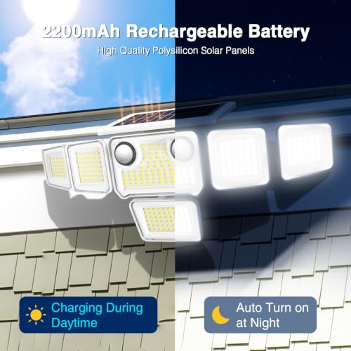 6000LM Solar Lights Outdoor