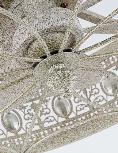 Crystal Chandelier Ceiling Fan with Light