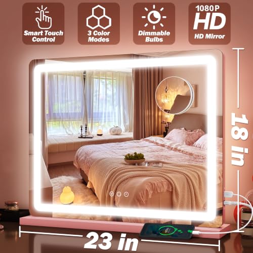 23" x 18" Vanity Mirror with Lights