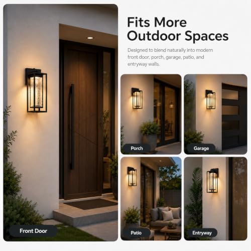 17.7 Inch Dusk to Dawn Outdoor Wall Light