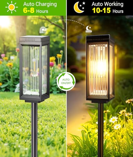 Solar Pathway Lights Outdoor (8 Count)