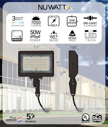 50W Bronze LED Flood Lights Outdoor