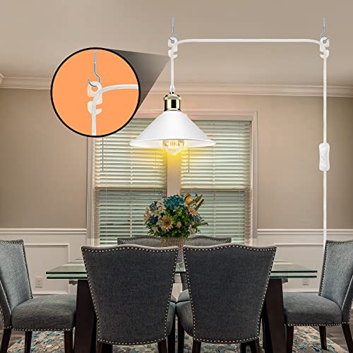 White Plug in Pendant Light