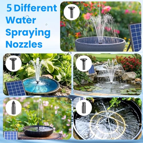 4W Solar Fountain Pump with Pond Filter