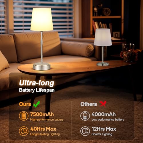Cordless Table Lamps Set of 2 (2 Count)
