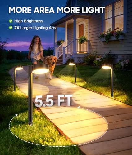 8 Pack Solar Pathway Lights Outdoor (8 Count)