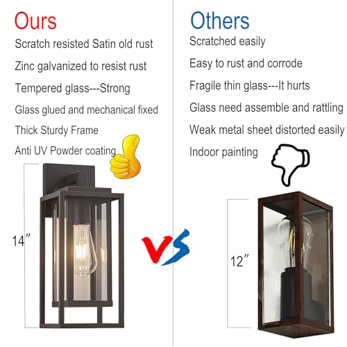 14" Double Cage Outdoor Wall Light (2 Count)