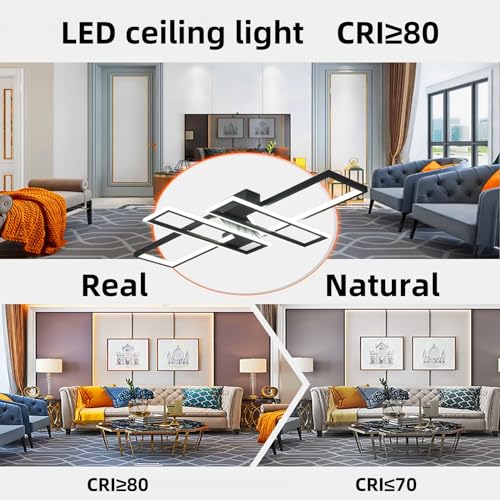 Modern Ceiling Light Bedroom 35" Led Kitchen Light Fixtures
