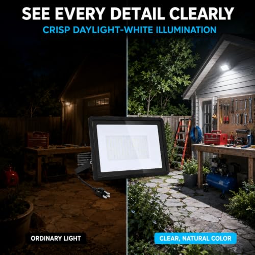 100W 4 Pack LED Flood Lights Outdoor (4 Count)