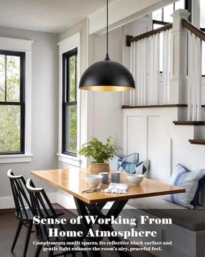 Black Pendant Lights Kitchen Island 2 Pack (2 Count)