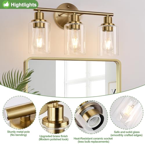 3 Light Bathroom Light Fixtures