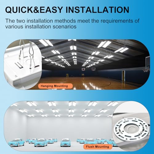 3 Pack 4FT 265W LED High Bay Light 39750LM High Bay Shop Light (3 Count)