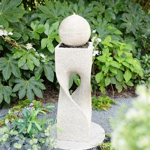Outdoor Water Fountain with Lights