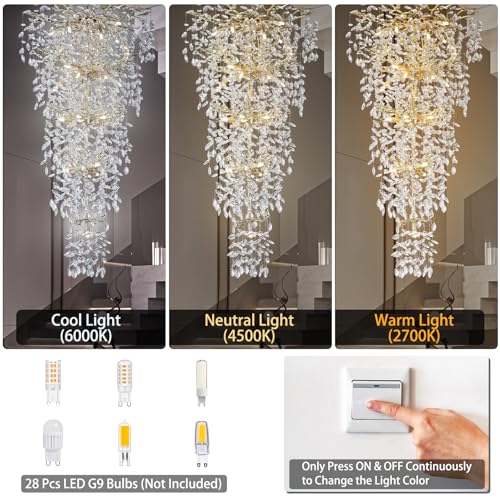 118'' Long Chandelier for High Ceiling