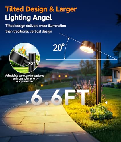 4 Pack Solar Pathway Lights Outdoor (4 Count)