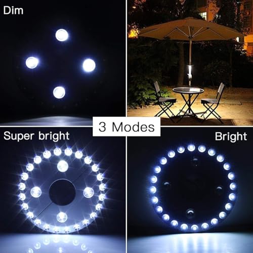 Patio Umbrella Lights Battery Operated (56 Count)