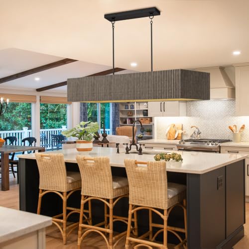 White Washed Wood Chandelier