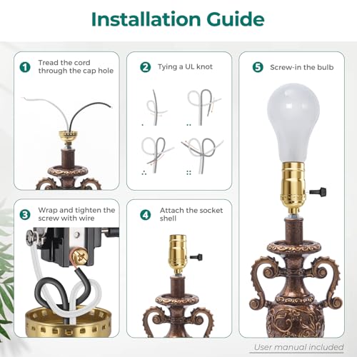 UL Listed Lamp Socket Replacement wtih ON (2 Count)