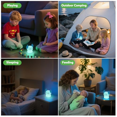 Axolotl Night Light for Kids